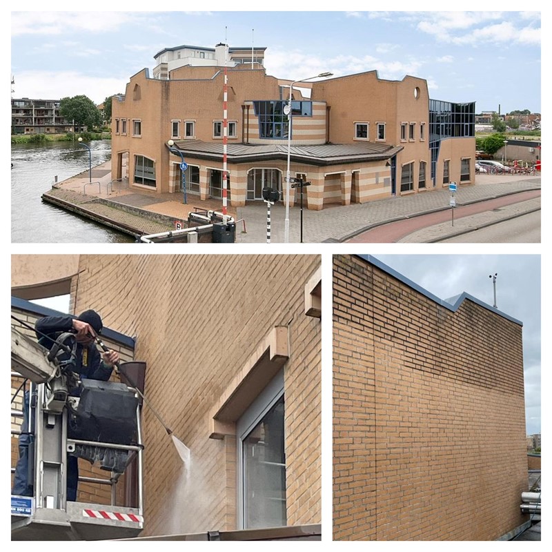 Schoon en stralend iconisch gebouw
